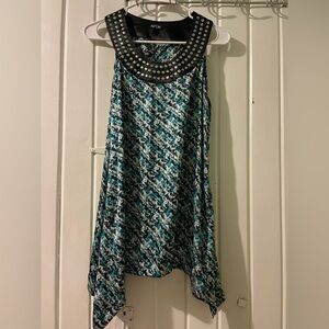 APT. 9 retro art deco sleeveless blouse-small like new